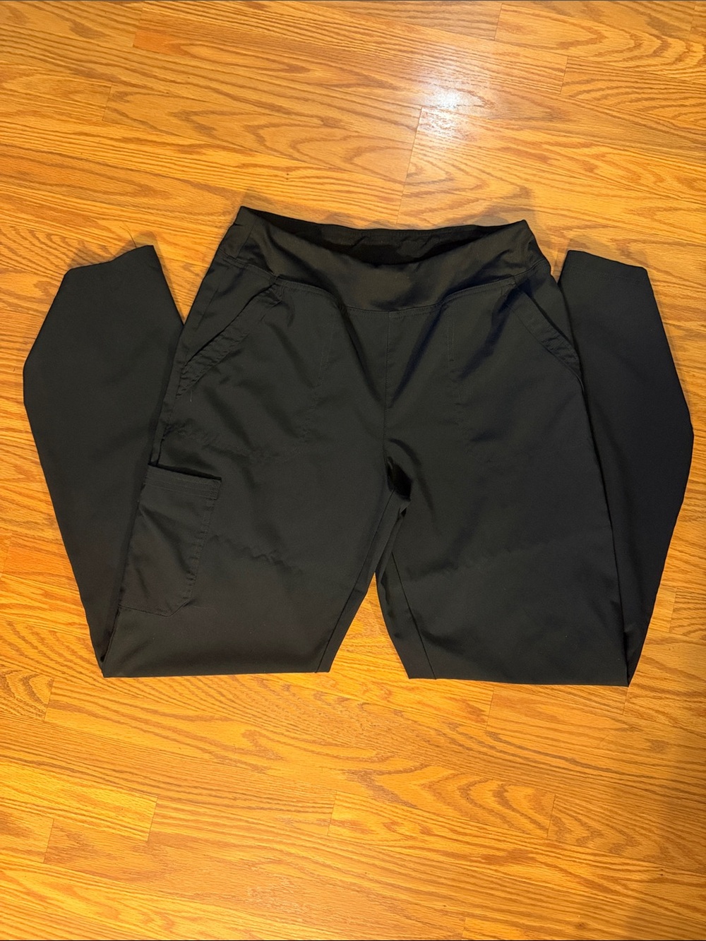 Black Women's Stretch Utility Pants with pockets